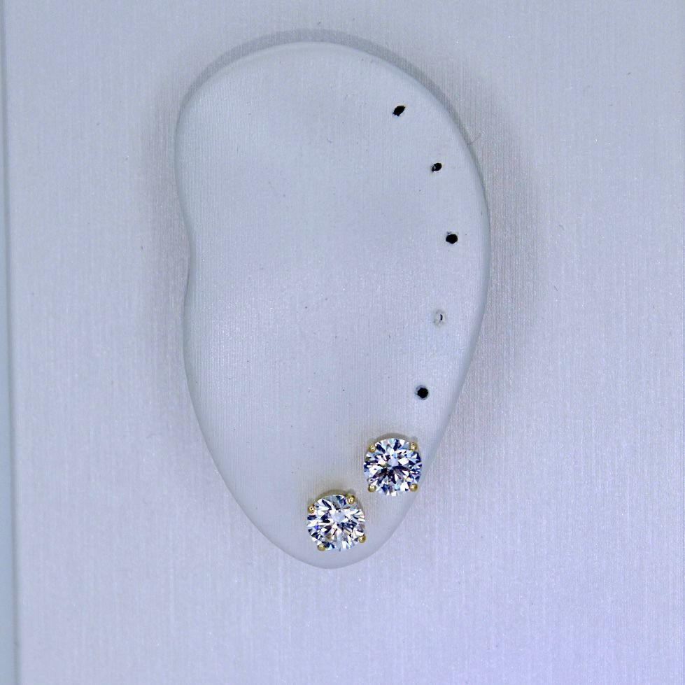 Diamond stud earrings