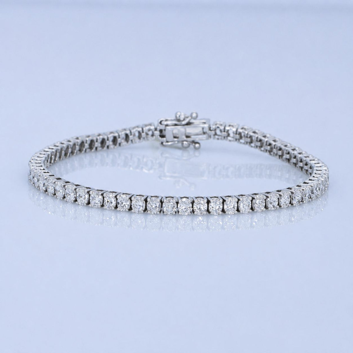 5.50ct White Gold Diamond Tennis Bracelet