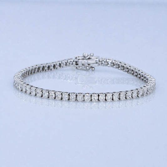 5.50ct White Gold Diamond Tennis Bracelet