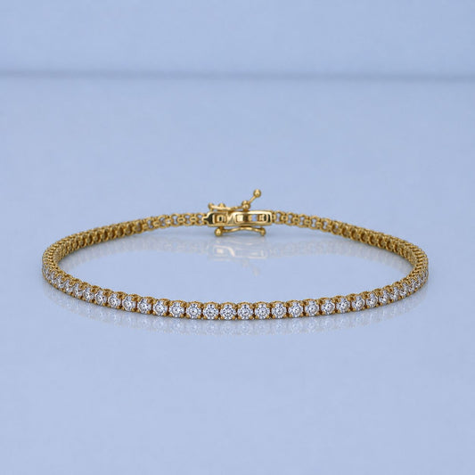 3.06ct White Gold Diamond Tennis Bracelet